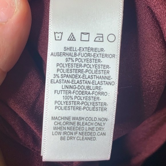 NWOT Dress The Population Lyla Sleek Form-Fitting Sheath Midi Dress in Plum XS - Picture 9 of 9